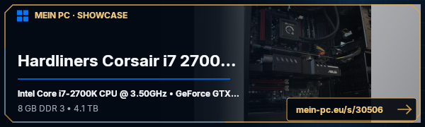 PC-Showcase Hardliners Corsair i7 2700K Full Option von Hardliner auf MEIN PC