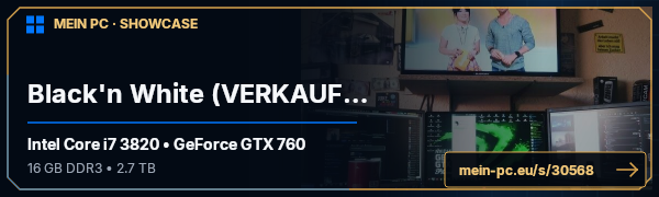 PC-Showcase Black'n White (VERKAUFT) von killa145 auf MEIN PC