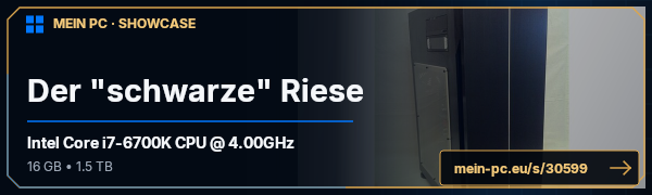 PC-Showcase Der "schwarze" Riese von bundi00 auf MEIN PC