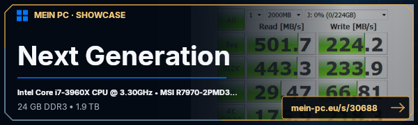 PC-Showcase Next Generation von The Beast XXL auf MEIN PC