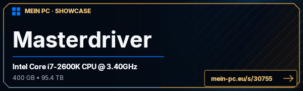 PC-Showcase Masterdriver von Masterdriver auf MEIN PC