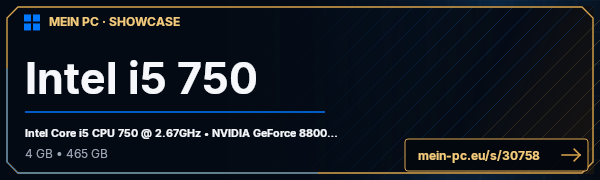 PC-Showcase Intel i5 750 von nevzat auf MEIN PC