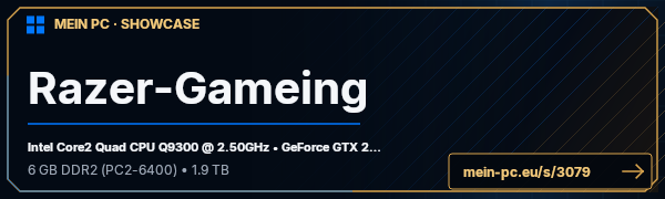 PC-Showcase Razer-Gameing von kosoke123 auf MEIN PC