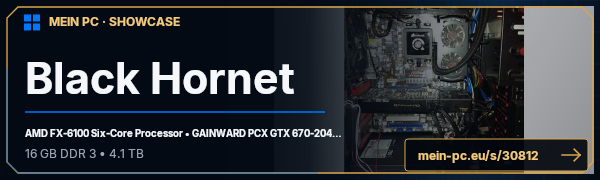 PC-Showcase Black Hornet von Snuck auf MEIN PC