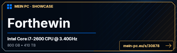 PC-Showcase Forthewin von Disruptor auf MEIN PC