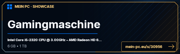 PC-Showcase Gamingmaschine von h00r4y auf MEIN PC