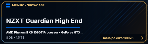 PC-Showcase NZXT Guardian High End von Homburger88 auf MEIN PC