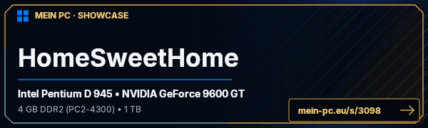 PC-Showcase HomeSweetHome von H8Core auf MEIN PC