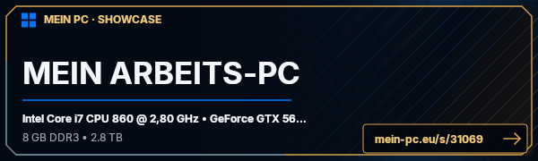 PC-Showcase MEIN ARBEITS-PC von thommy4 auf MEIN PC