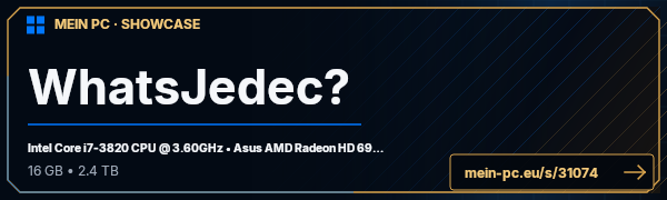 PC-Showcase WhatsJedec? von JimboJones auf MEIN PC
