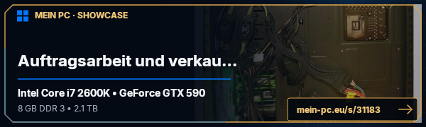 PC-Showcase Auftragsarbeit und verkauft... von MoPC auf MEIN PC