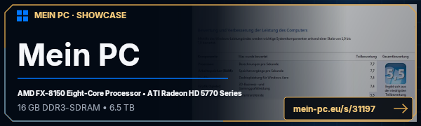 PC-Showcase Mein PC von hennie auf MEIN PC