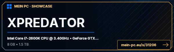 PC-Showcase XPREDATOR von SSgt.Griggs auf MEIN PC