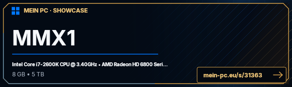PC-Showcase MMX1 von Antheon auf MEIN PC