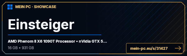 PC-Showcase Einsteiger von zwapluszwa auf MEIN PC