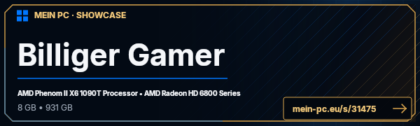 PC-Showcase Billiger Gamer von masterheese auf MEIN PC