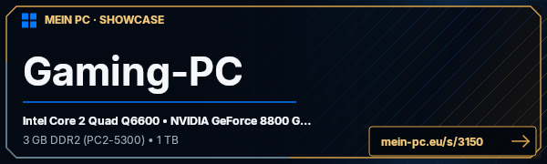 PC-Showcase Gaming-PC von Kitcher14 auf MEIN PC