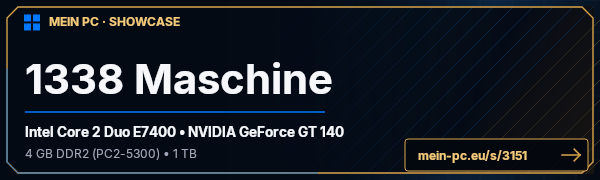 PC-Showcase 1338 Maschine von LaHonda auf MEIN PC