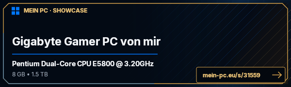 PC-Showcase Gigabyte Gamer PC von mir von Kev988 auf MEIN PC