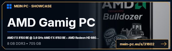 PC-Showcase AMD Gamig PC  von Fatman1972 auf MEIN PC