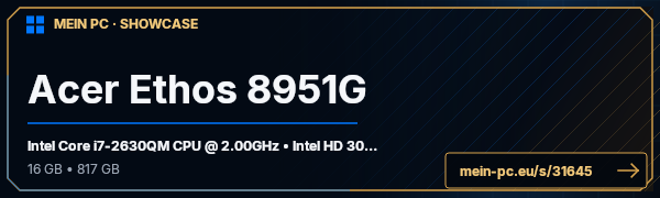 PC-Showcase Acer Ethos 8951G von No-Saint auf MEIN PC
