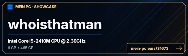 PC-Showcase whoisthatman von whoisthatman auf MEIN PC