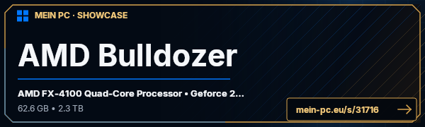 PC-Showcase AMD Bulldozer von facer auf MEIN PC