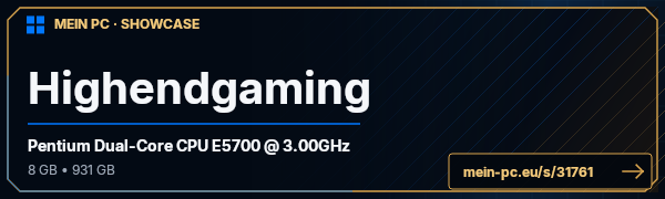 PC-Showcase Highendgaming von PeaXe auf MEIN PC