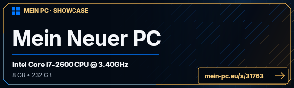 PC-Showcase Mein Neuer PC von FuFu auf MEIN PC