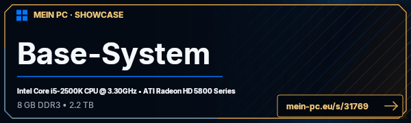 PC-Showcase Base-System von Hudson auf MEIN PC