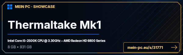 PC-Showcase Thermaltake Mk1 von Razin auf MEIN PC