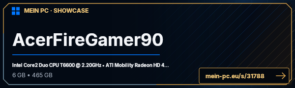 PC-Showcase AcerFireGamer90 von FireGamer90 auf MEIN PC
