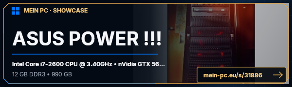 PC-Showcase ASUS POWER !!! von MineTec auf MEIN PC