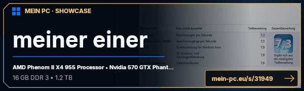 PC-Showcase meiner einer von kriegsfalke auf MEIN PC