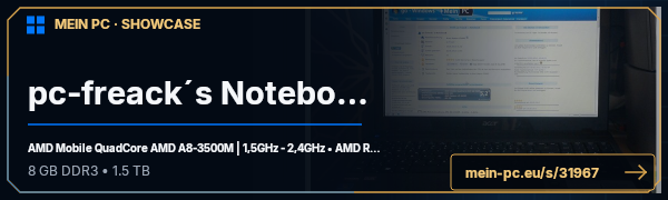 PC-Showcase pc-freack´s Notebook von pc-freack auf MEIN PC