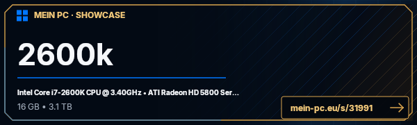 PC-Showcase 2600k von turboniko auf MEIN PC