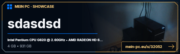 PC-Showcase sdasdsd von Alias auf MEIN PC