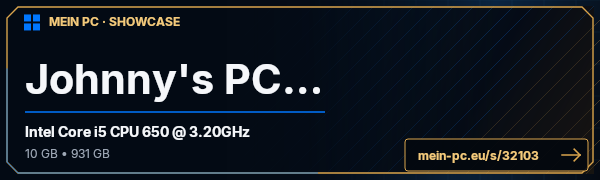 PC-Showcase Johnny's PC ;D von Johnnyy auf MEIN PC