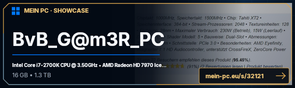PC-Showcase BvB_G@m3R_PC von Highlander auf MEIN PC
