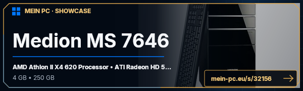 PC-Showcase Medion MS 7646 von robbyfux auf MEIN PC