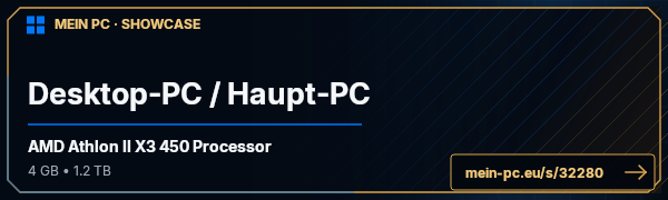 PC-Showcase Desktop-PC / Haupt-PC von amynz0r auf MEIN PC