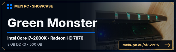 PC-Showcase Green Monster von M3lvi1N auf MEIN PC