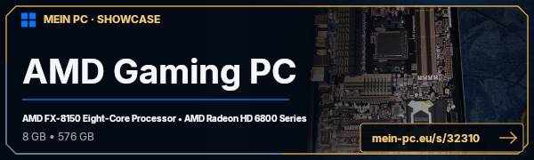 PC-Showcase AMD Gaming PC  von Mr400volt auf MEIN PC