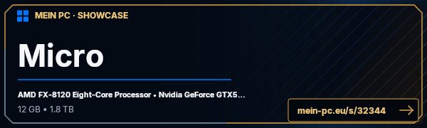 PC-Showcase Micro von whdca15b auf MEIN PC