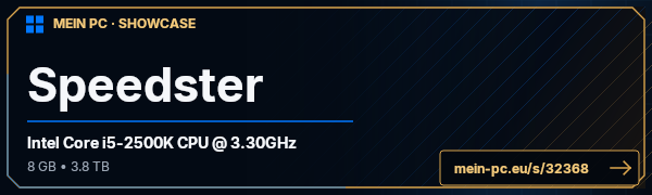 PC-Showcase Speedster von h0tic3 auf MEIN PC