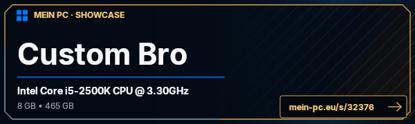 PC-Showcase Custom Bro von Beanerrr auf MEIN PC
