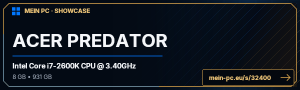 PC-Showcase ACER PREDATOR von hexy auf MEIN PC