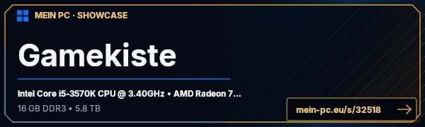 PC-Showcase Gamekiste von Muckilein auf MEIN PC