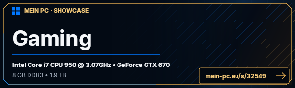 PC-Showcase Gaming von XForce auf MEIN PC