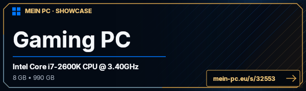 PC-Showcase Gaming PC von Darkraptor19 auf MEIN PC